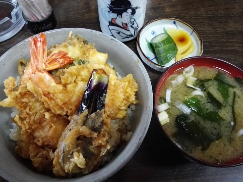 天丼＋みそ汁