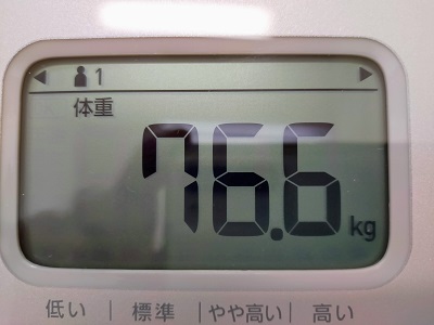 76.6kg