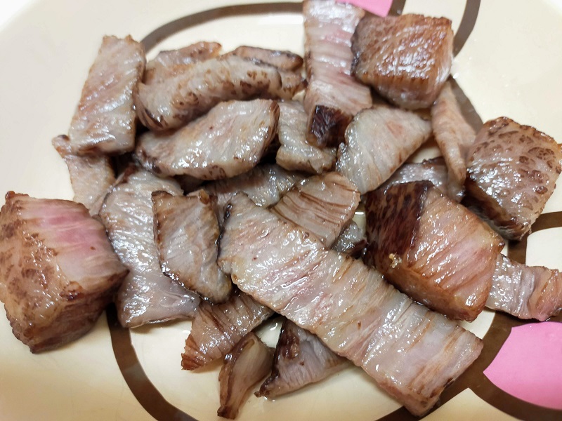 良い肉の焼肉風炒め