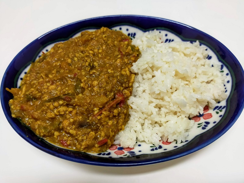 鶏肉のトマトキーマカレー