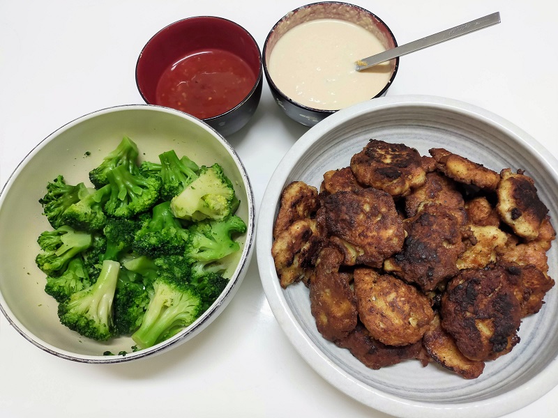 豆腐チキンナゲット定食