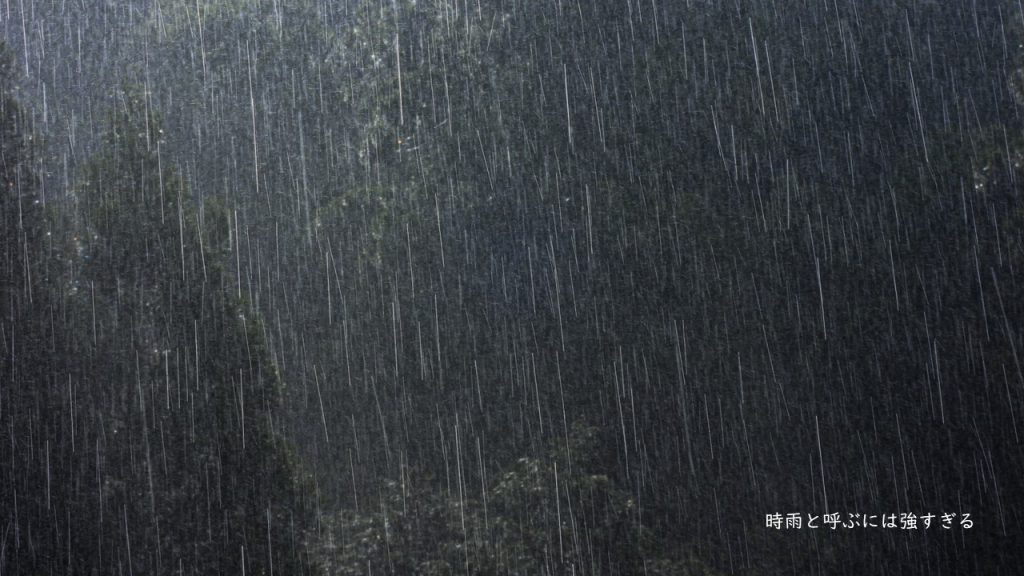 時雨と呼ぶには強すぎる