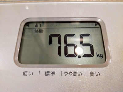 76.5kg