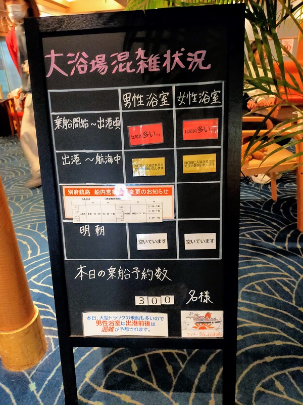 大浴場混雑状況