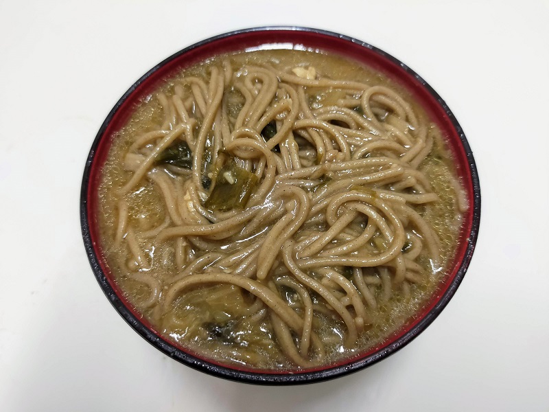 鍋の〆の蕎麦