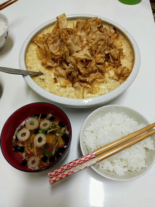 長芋納豆玉子豆腐丼