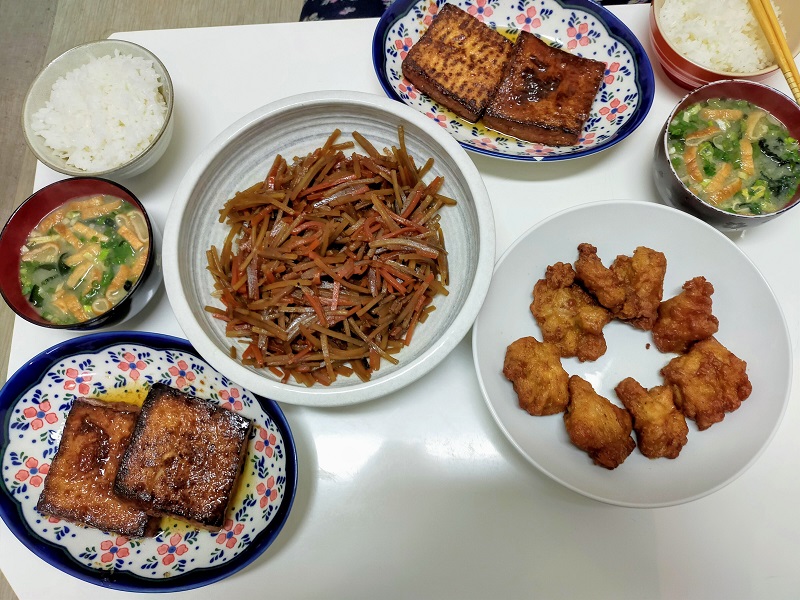 きんぴらごぼう定食