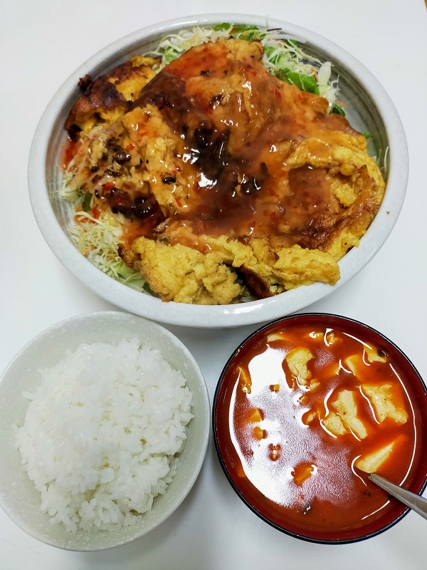 中華風卵焼きサラダ定食