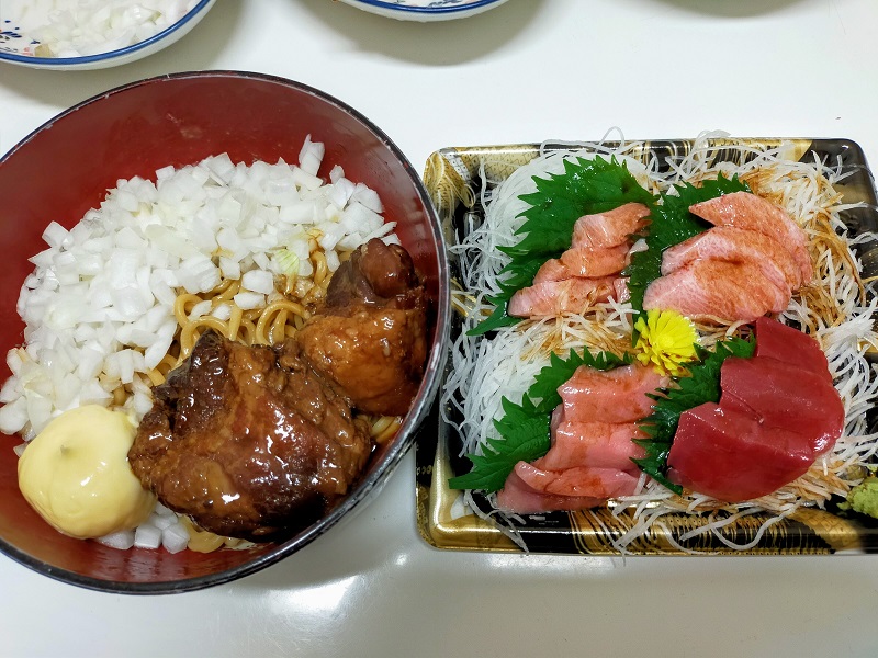 ゴージャス油そば定食