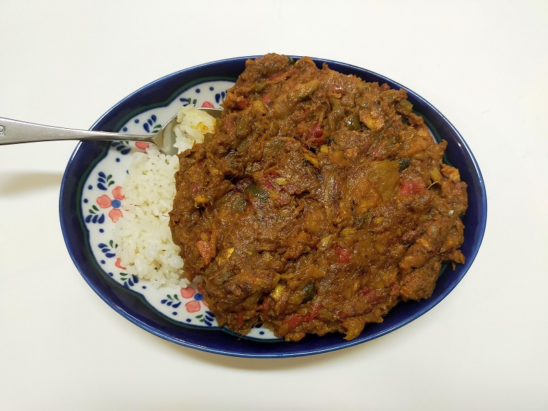 カレイの開きのカレー