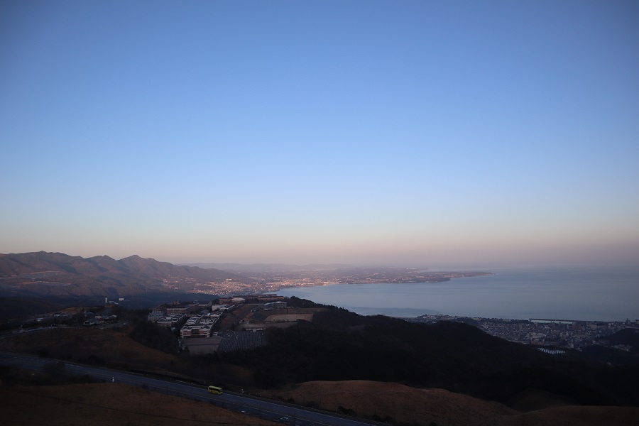 別府市と日出町を望む