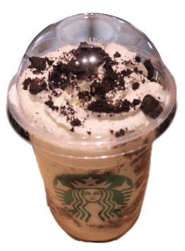 スヌーピー バニラ クリーム フラペチーノ with クラッシュ クッキーの写真です